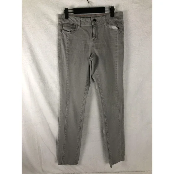 DKNY Jeans Pants Womens 4 Gray Soho Skinny Stretch Denim Zip Fly Five Pocket - Picture 2 of 9